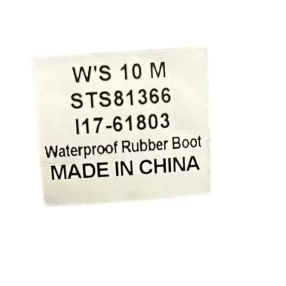 Womens Sperry STS81366 Side Zip Waterproof Rubber Snow Duck Boot Size 10M Gray - Picture 6 of 6